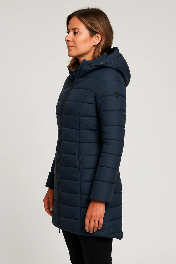 Women’s Hooded Puffer Winter Coat Long Quilted Warm Jacket