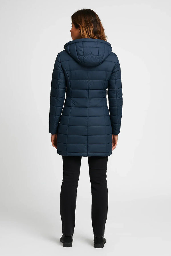 Women’s Hooded Puffer Winter Coat Long Quilted Warm Jacket