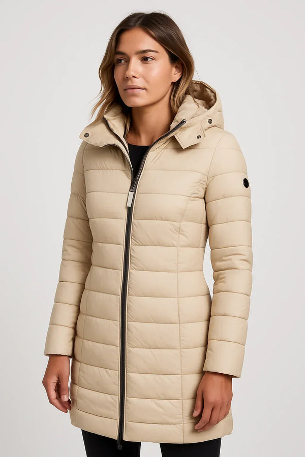 Women’s Hooded Puffer Winter Coat Long Quilted Warm Jacket