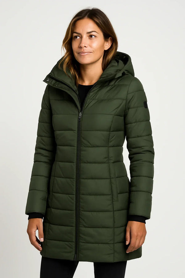 Women’s Hooded Puffer Winter Coat Long Quilted Warm Jacket