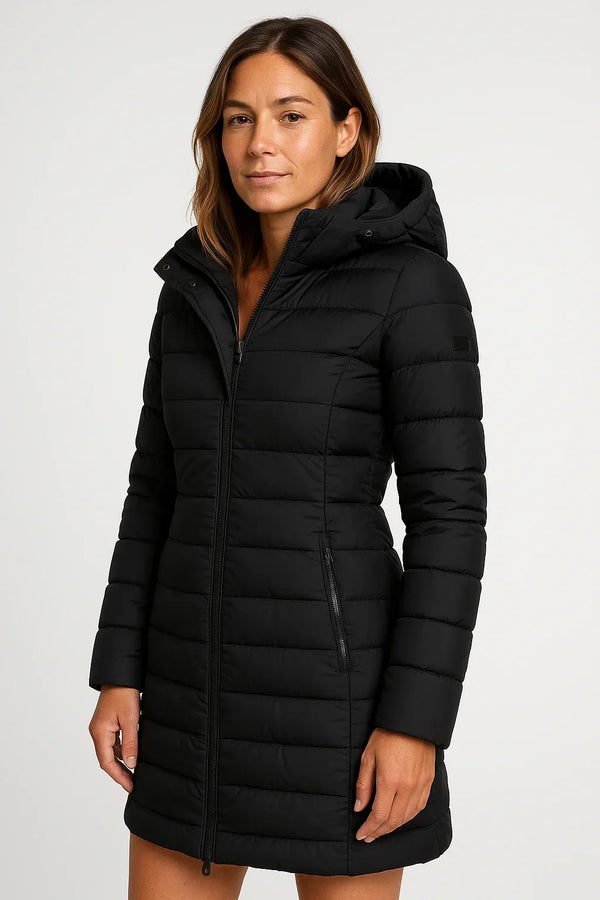Women’s Hooded Puffer Winter Coat Long Quilted Warm Jacket