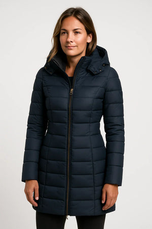 Women’s Hooded Puffer Winter Coat Long Quilted Warm Jacket