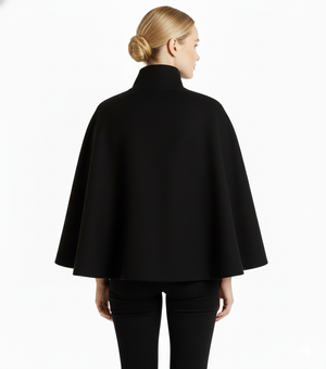 Elegant Women's Coat with Removable Belt and Relaxed Fit