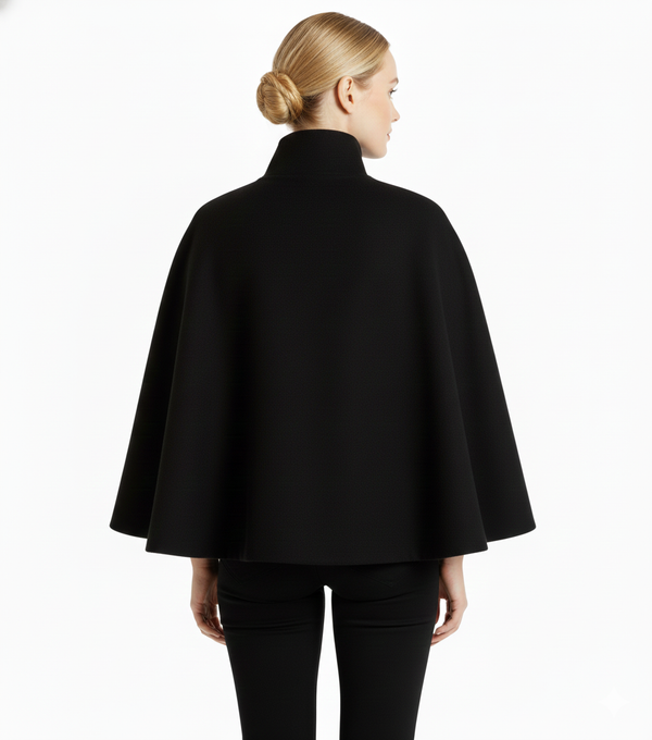 Elegant Women's Coat with Removable Belt and Relaxed Fit