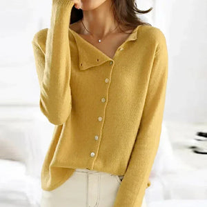 Women's Lightweight Button-Up Knit Cardigan