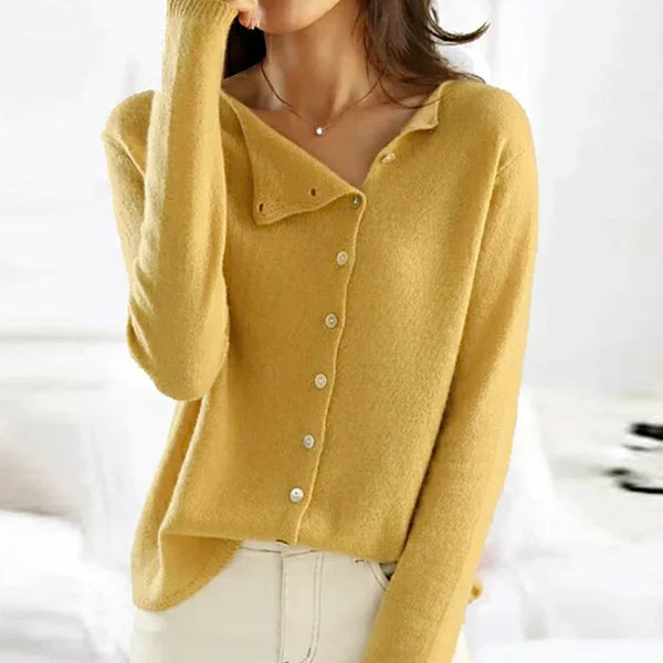 Women's Lightweight Button-Up Knit Cardigan