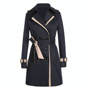 Women's Double-Breasted Belted Trench Coat