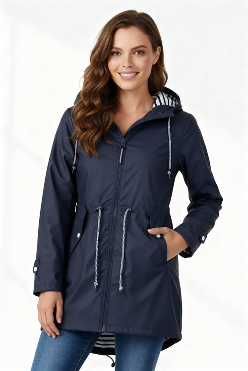 Women's Waterproof Hooded Parka Coat