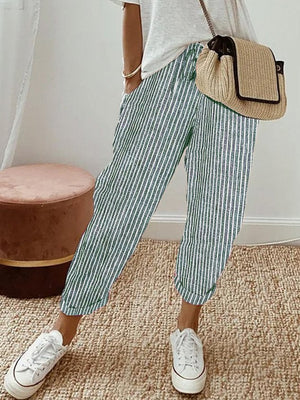 Women’s Relaxed Drawstring Tapered Casual Pants