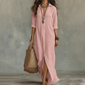 Women’s Boho Button-Down Maxi Dress