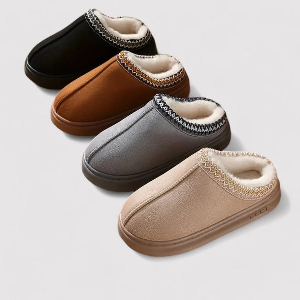 Women’s Plush-Lined Slip-On House Slippers