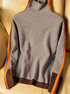 Women's Turtleneck Sweater with Timeless Elegant Fit