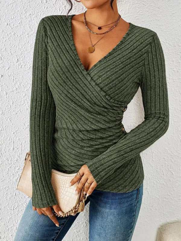Sleek Tummy-Control Long Sleeve Top