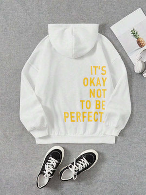 Women’s “It’s Okay Not To Be Perfect” Oversized Hoodie