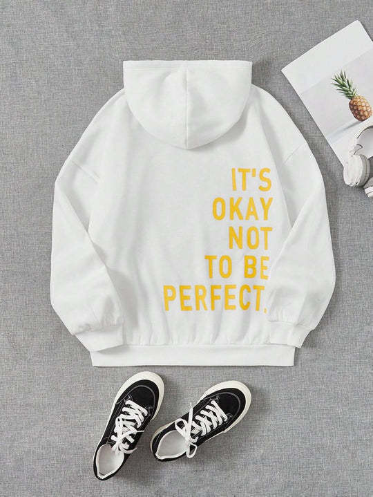 Women’s “It’s Okay Not To Be Perfect” Oversized Hoodie