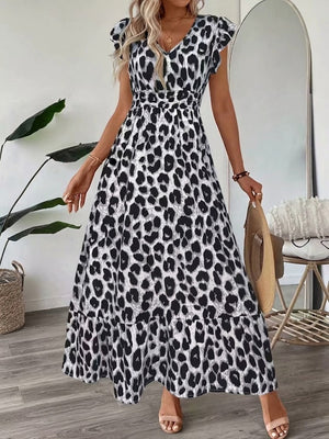 Women's Embroidered Boho A-Line Maxi Dress
