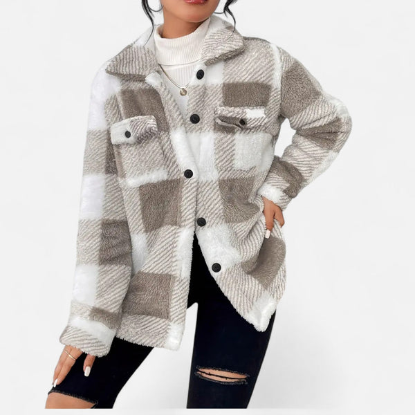 Women’s Plaid Oversized Shacket Button-Up
