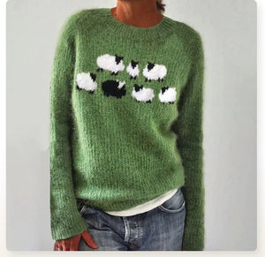 Women's Nordic Pattern Relaxed Sweater