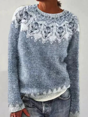 Women's Nordic Pattern Relaxed Sweater