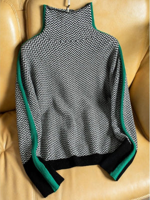 Women's Turtleneck Sweater with Timeless Elegant Fit