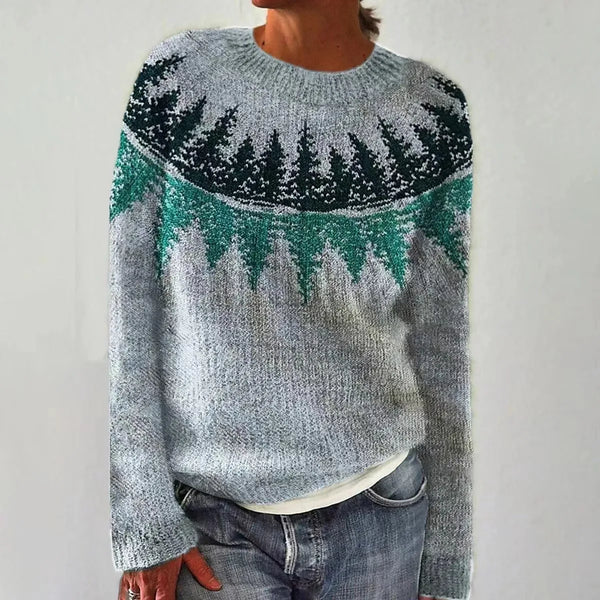 Women's Nordic Pattern Relaxed Sweater
