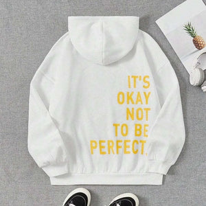 Women's Relaxed Hoodie with Long Sleeves and Casual Fit