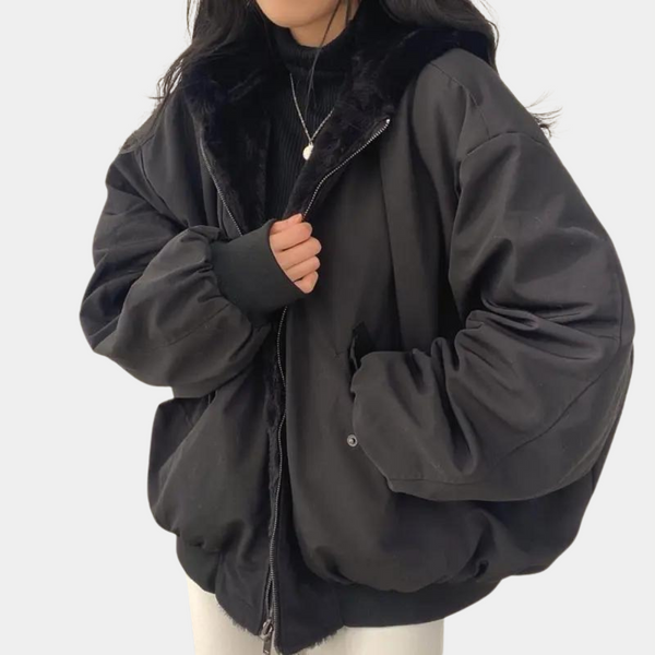 Women's Oversized Long Winter Jacket with Hood