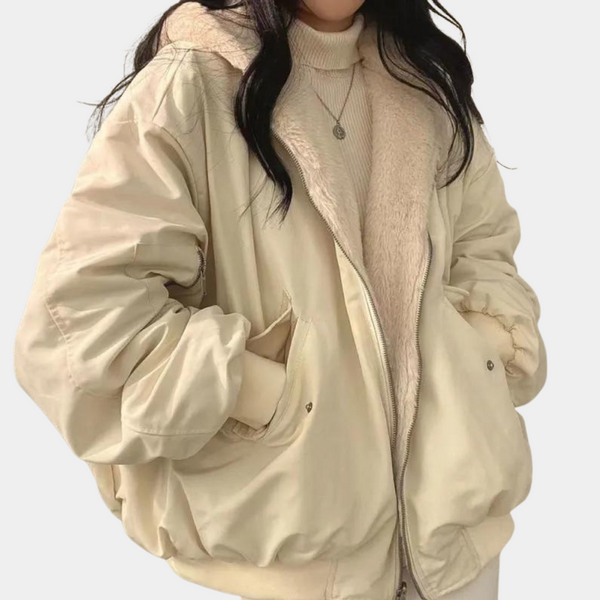Women's Oversized Long Winter Jacket with Hood