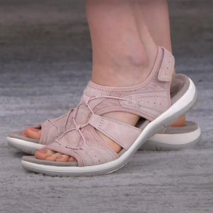 Women's Adjustable Strap Comfort Sandals with Cushioned Sole