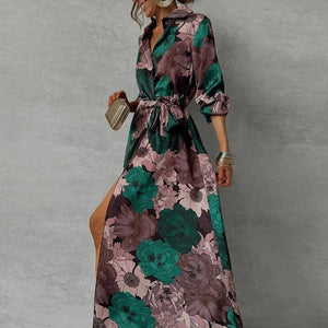 Elegant Maxi Dress with Belt