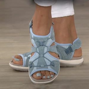 Women's Adjustable Strap Comfort Sandals with Cushioned Sole