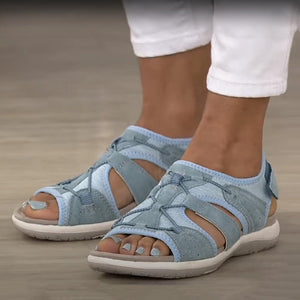 Women's Adjustable Strap Comfort Sandals with Cushioned Sole