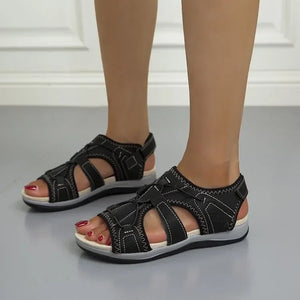 Women's Adjustable Strap Comfort Sandals with Cushioned Sole
