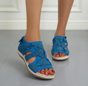 Women's Adjustable Strap Comfort Sandals with Cushioned Sole