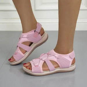 Women's Adjustable Strap Comfort Sandals with Cushioned Sole