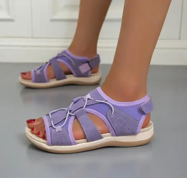 Women's Adjustable Strap Comfort Sandals with Cushioned Sole