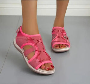 Women's Adjustable Strap Comfort Sandals with Cushioned Sole
