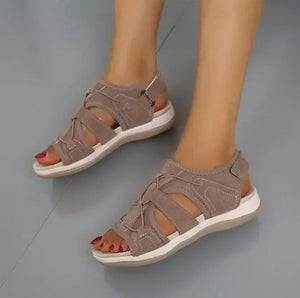Women's Adjustable Strap Comfort Sandals with Cushioned Sole
