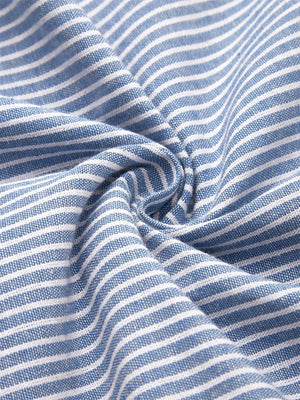 Women’s Striped Button-Detail Midi Dress