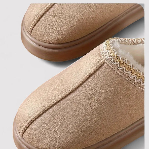Women’s Plush-Lined Slip-On House Slippers