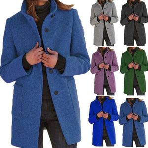 Stylish Mid-Length Women’s Winter Coat