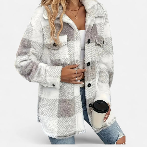 Women’s Plaid Oversized Shacket Button-Up
