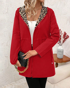 Reversible Stylish Leopard Print Coat