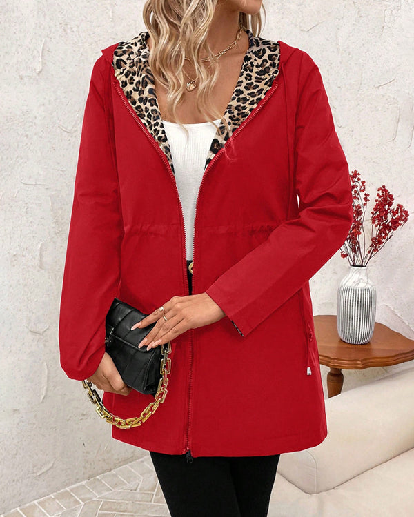 Reversible Stylish Leopard Print Coat