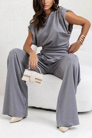 Women’s Elegant 2 Piece Wide Leg Pants Set