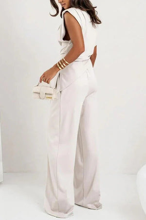 Women’s Elegant 2 Piece Wide Leg Pants Set