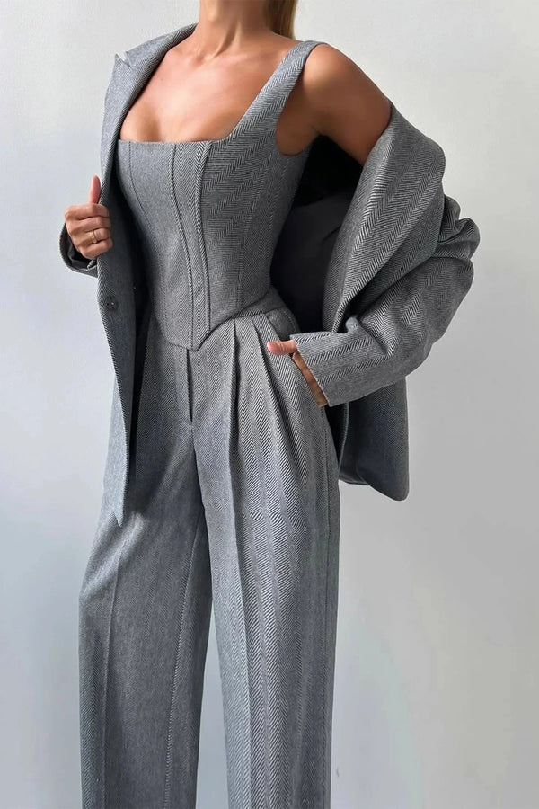 Women’s Elegant Three Piece Blazer Set
