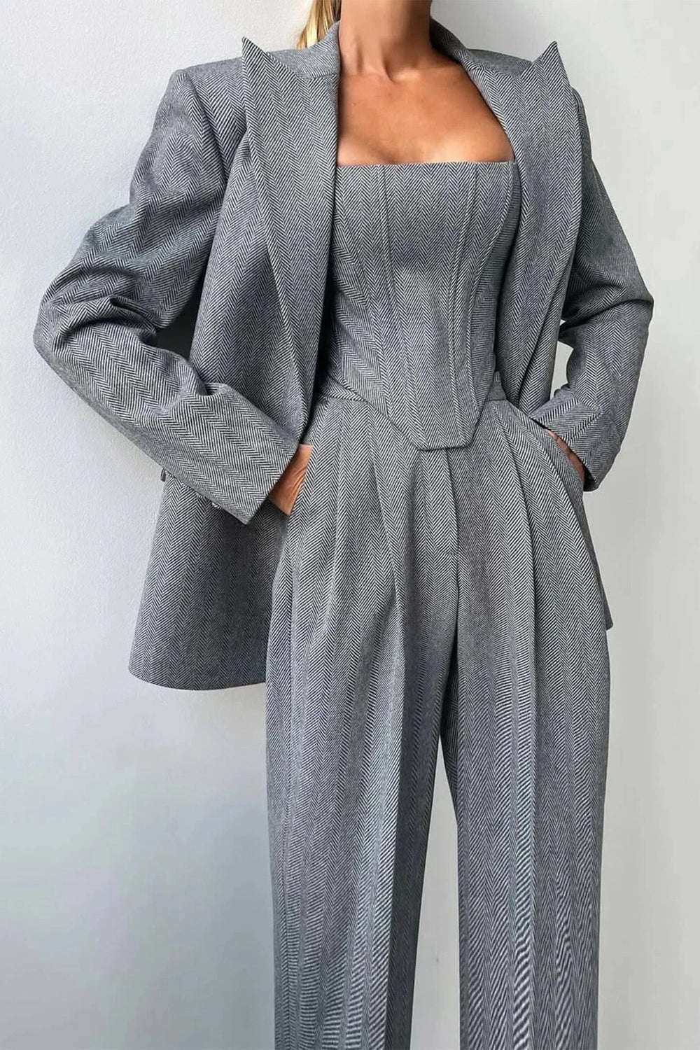Women’s Elegant Three Piece Blazer Set
