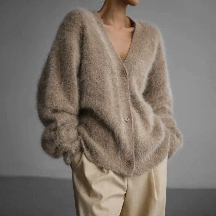 Women's Button-Front Knit Cardigan