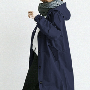 Women's Hooded Oversized Trench Coat